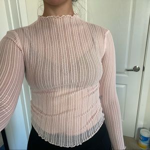Sheer Light Pink Top